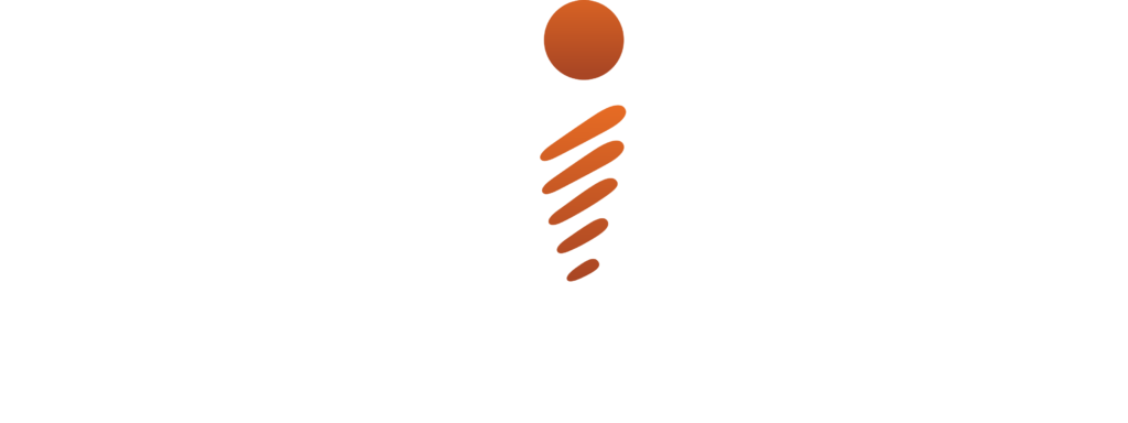 Fusion Implant Center White Logo