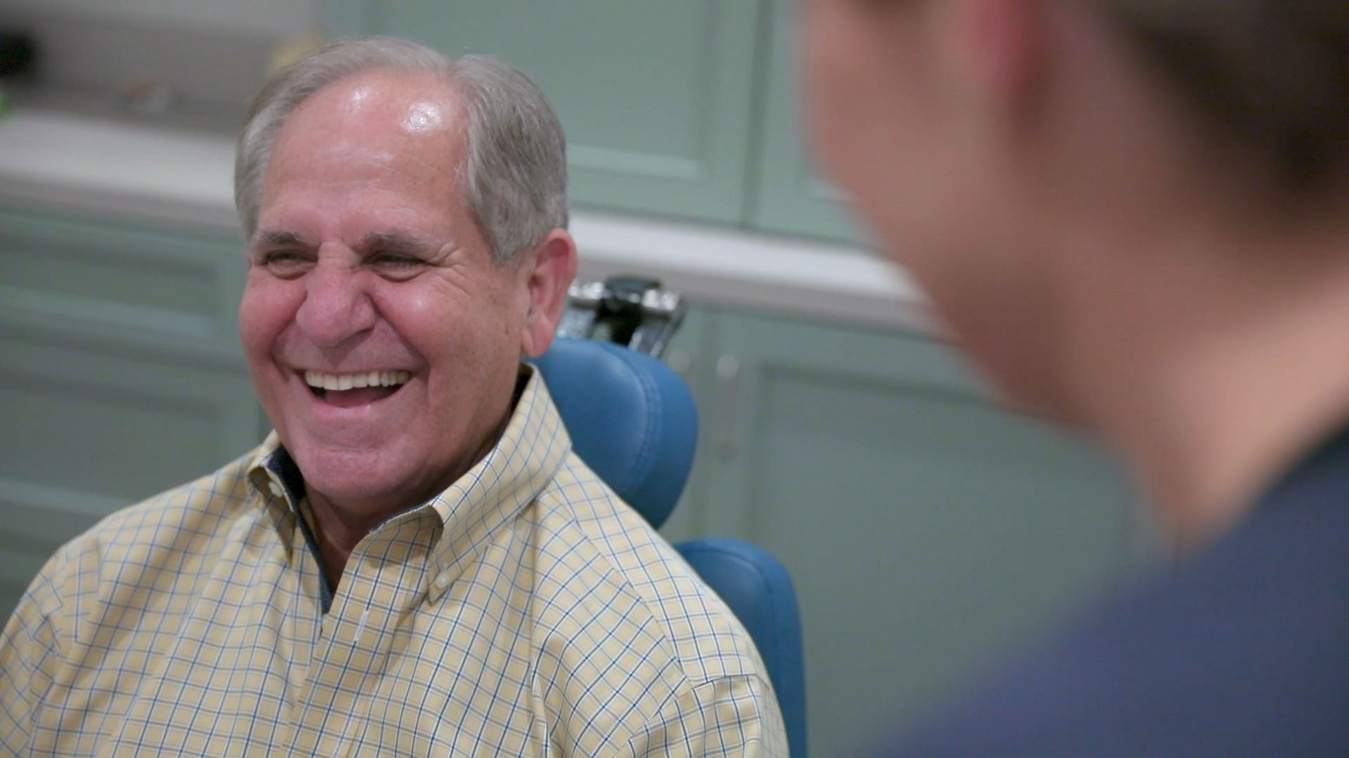 Dental Implant Patient Smiling After His Procedure